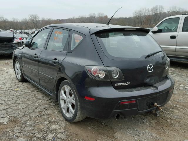 JM1BK343671764027 - 2007 MAZDA 3 HATCHBAC BLACK photo 3