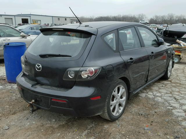 JM1BK343671764027 - 2007 MAZDA 3 HATCHBAC BLACK photo 4