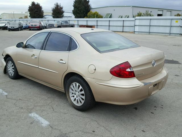 2G4WD532051282785 - 2005 BUICK LACROSSE C GOLD photo 3