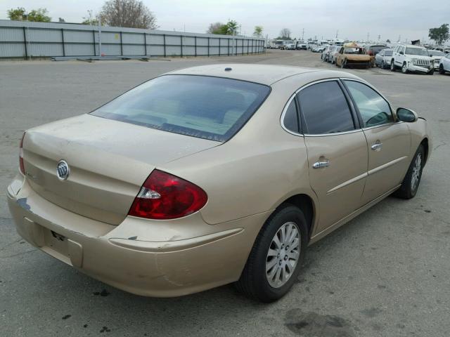 2G4WD532051282785 - 2005 BUICK LACROSSE C GOLD photo 4