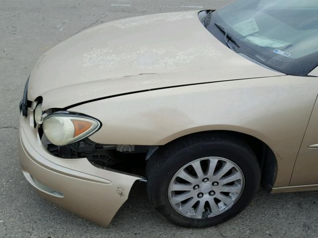 2G4WD532051282785 - 2005 BUICK LACROSSE C GOLD photo 9
