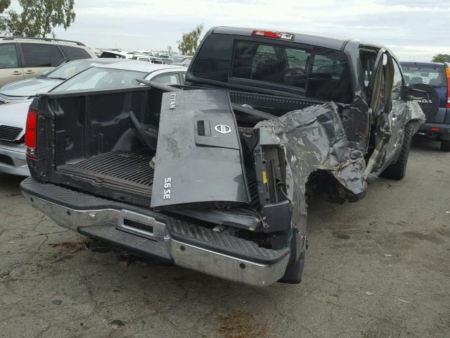 1N6AA07B95N525011 - 2005 NISSAN TITAN XE GRAY photo 4