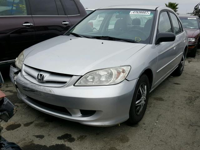 2HGES16344H611580 - 2004 HONDA CIVIC DX V GRAY photo 2