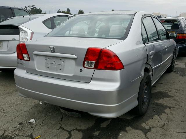 2HGES16344H611580 - 2004 HONDA CIVIC DX V GRAY photo 4