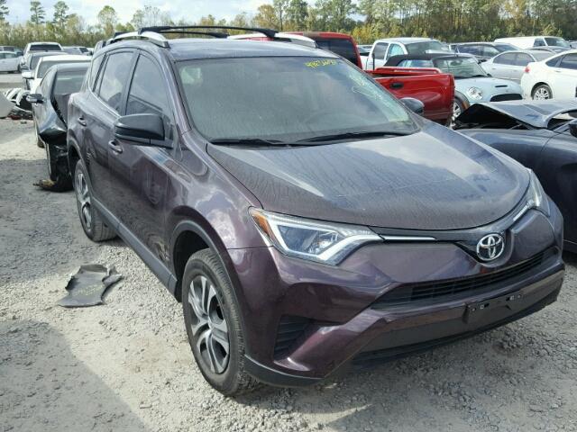 2T3ZFREV8GW276298 - 2016 TOYOTA RAV4 LE PURPLE photo 1