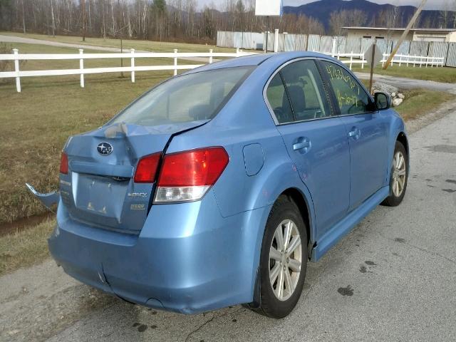 4S3BMBG6XA3220538 - 2010 SUBARU LEGACY 2.5 BLUE photo 4