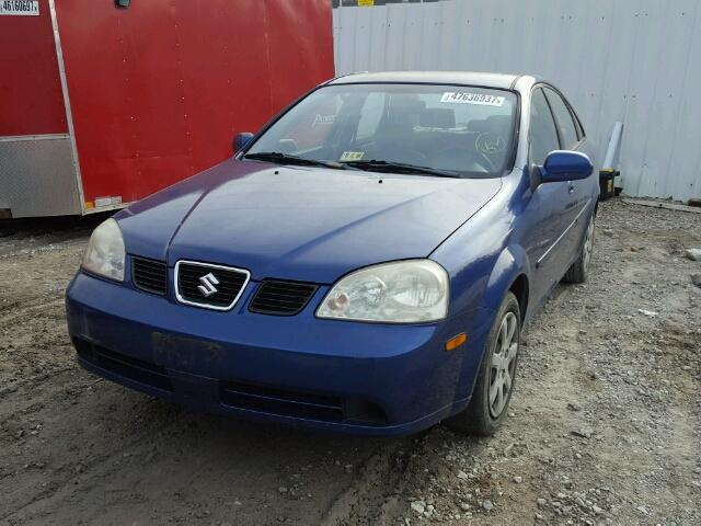 KL5JD52Z44K048733 - 2004 SUZUKI FORENZA S BLUE photo 2