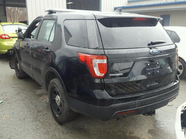 1FM5K8AR9GGD16313 - 2016 FORD EXPLORER P BLACK photo 3