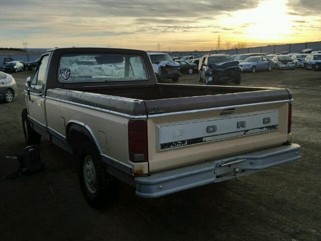 1FTDF15G8DPA45342 - 1983 FORD F150 BROWN photo 3