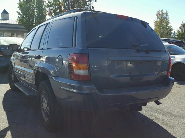 1J4GX48S14C216963 - 2004 JEEP GRAND CHER GRAY photo 3