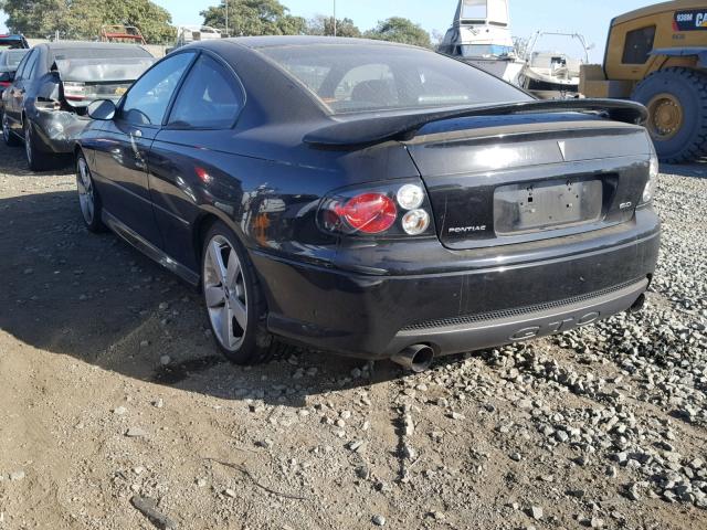 6G2VX12U56L556102 - 2006 PONTIAC GTO BLACK photo 3