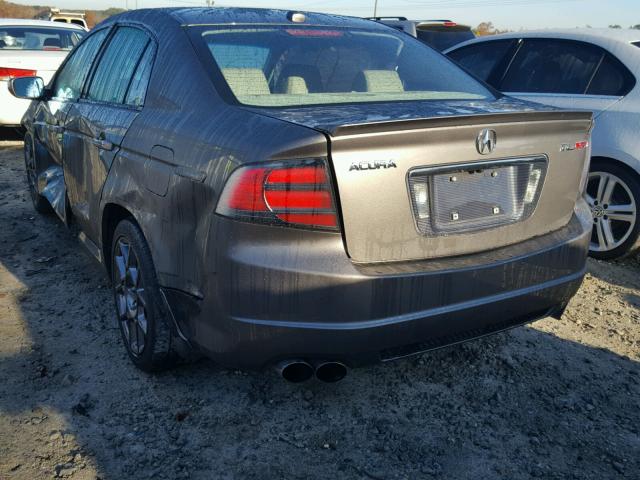 19UUA76548A046870 - 2008 ACURA TL TYPE S GRAY photo 3