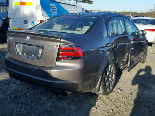 19UUA76548A046870 - 2008 ACURA TL TYPE S GRAY photo 4