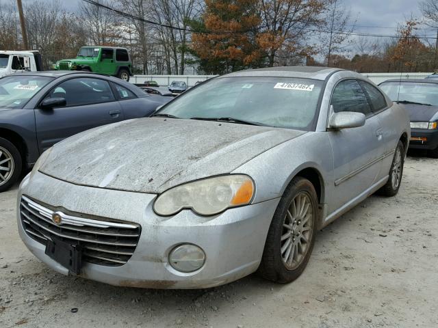 4C3AG52H93E188804 - 2003 CHRYSLER SEBRING LX SILVER photo 2