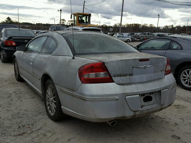 4C3AG52H93E188804 - 2003 CHRYSLER SEBRING LX SILVER photo 3