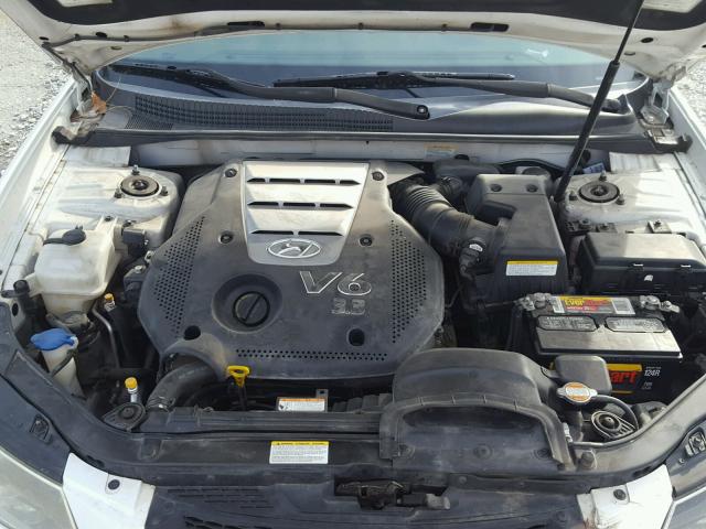 5NPEU46F76H089820 - 2006 HYUNDAI SONATA GLS WHITE photo 7