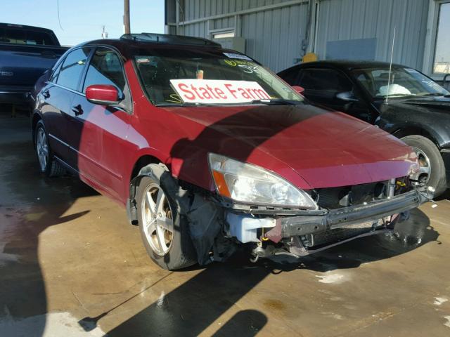 JHMCM56834C013307 - 2004 HONDA ACCORD EX RED photo 1