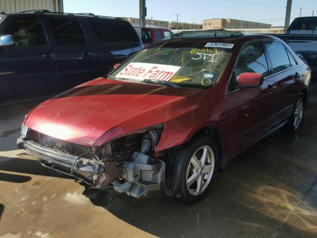 JHMCM56834C013307 - 2004 HONDA ACCORD EX RED photo 2