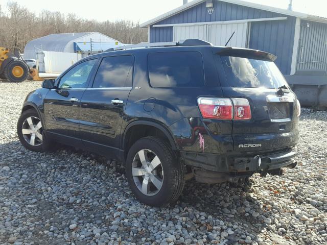 1GKKVRED9BJ419010 - 2011 GMC ACADIA SLT BLACK photo 3