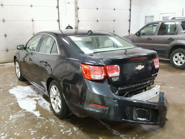 1G11D5RR2DF100197 - 2013 CHEVROLET MALIBU 1LT BLACK photo 3