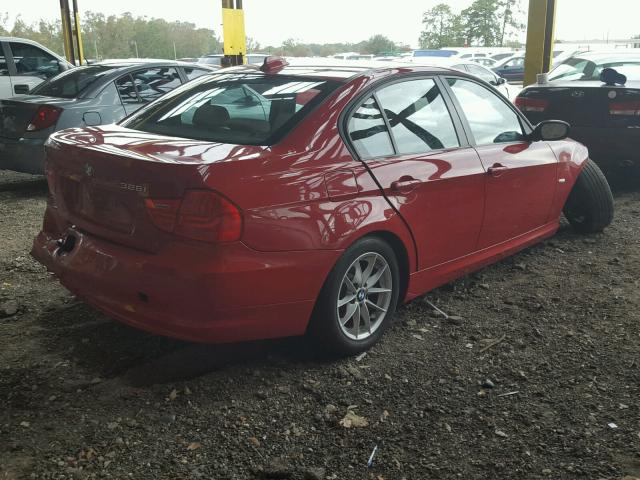 WBAPH7C57AE129619 - 2010 BMW 328 I RED photo 4