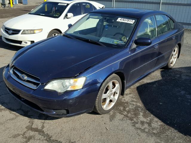 4S3BL616077205177 - 2007 SUBARU LEGACY 2.5 BLUE photo 2