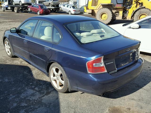 4S3BL616077205177 - 2007 SUBARU LEGACY 2.5 BLUE photo 3