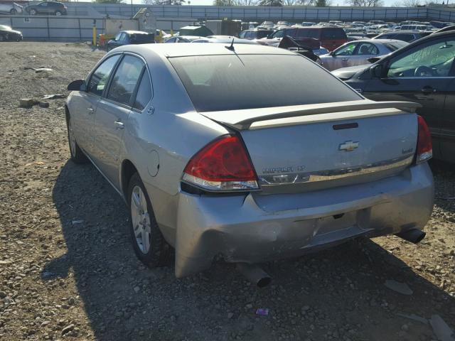 2G1WC583681338606 - 2008 CHEVROLET IMPALA LT GRAY photo 3