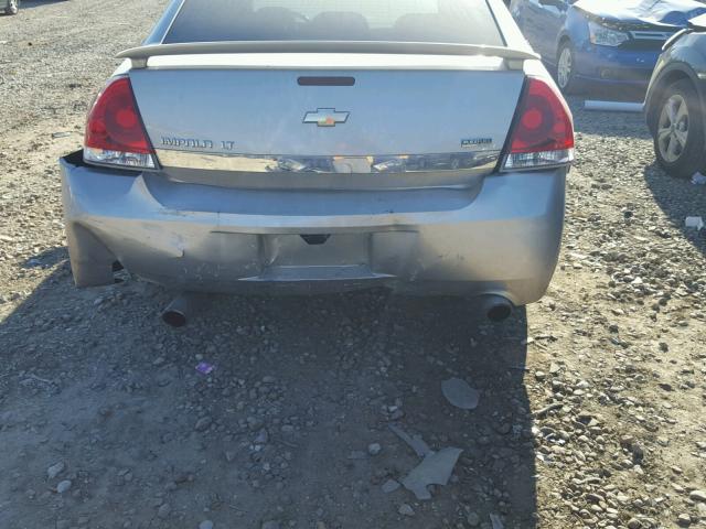 2G1WC583681338606 - 2008 CHEVROLET IMPALA LT GRAY photo 9