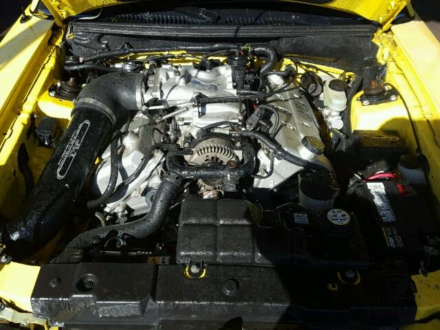 1FAFP47V21F197854 - 2001 FORD MUSTANG CO YELLOW photo 7