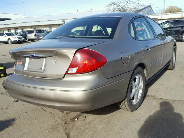 1FAFP55U82A129380 - 2002 FORD TAURUS SES TAN photo 4