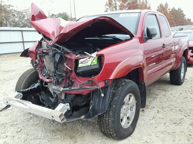 5TETU62N25Z084083 - 2005 TOYOTA TACOMA PRE RED photo 2