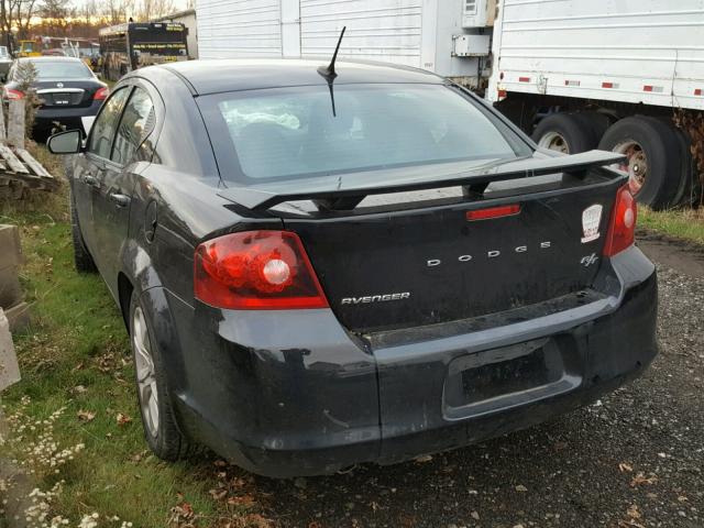 1C3CDZBG5CN142601 - 2012 DODGE AVENGER R/ BLACK photo 3