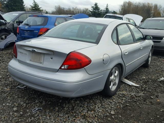 1FAFP55242G221520 - 2002 FORD TAURUS SES SILVER photo 4