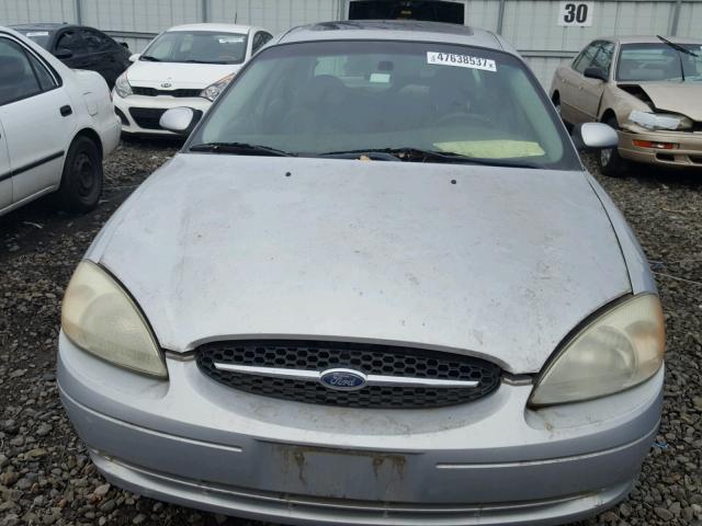 1FAFP55242G221520 - 2002 FORD TAURUS SES SILVER photo 9