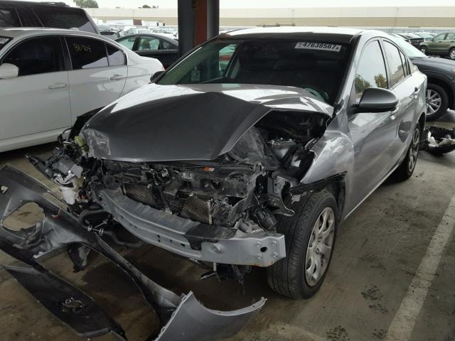 JM1BL1UP6D1814862 - 2013 MAZDA 3 I GRAY photo 2