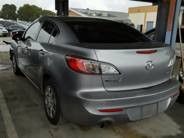 JM1BL1UP6D1814862 - 2013 MAZDA 3 I GRAY photo 3