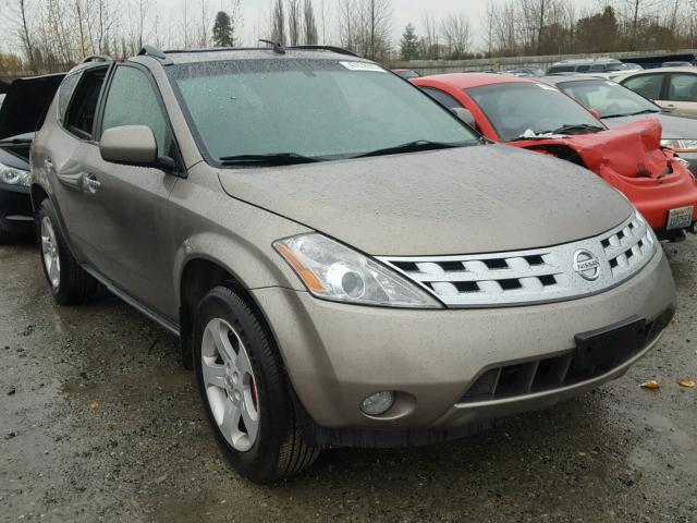 JN8AZ08W93W222738 - 2003 NISSAN MURANO SL TAN photo 1