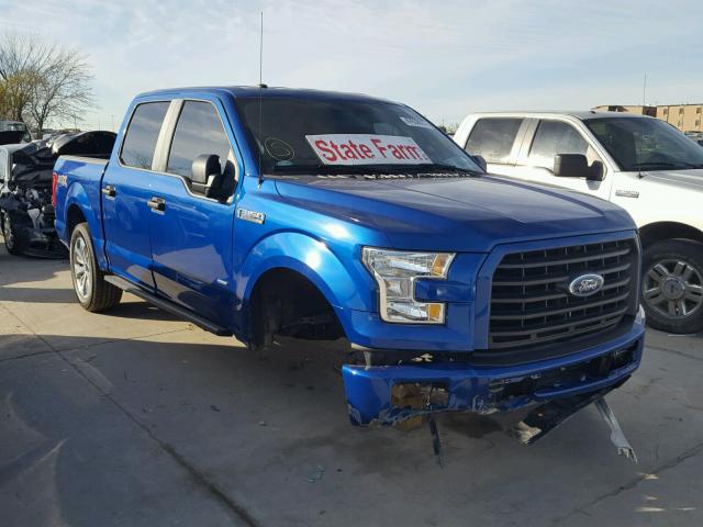 1FTEW1CP9HKE12839 - 2017 FORD F150 SUPER BLUE photo 1