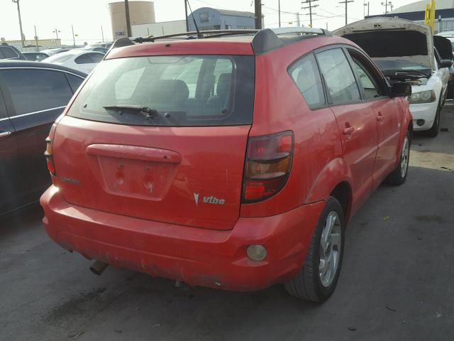 5Y2SM64834Z421213 - 2004 PONTIAC VIBE RED photo 4