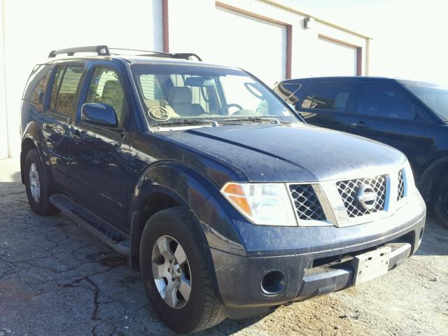 5N1AR18U56C620546 - 2006 NISSAN PATHFINDER BLUE photo 1