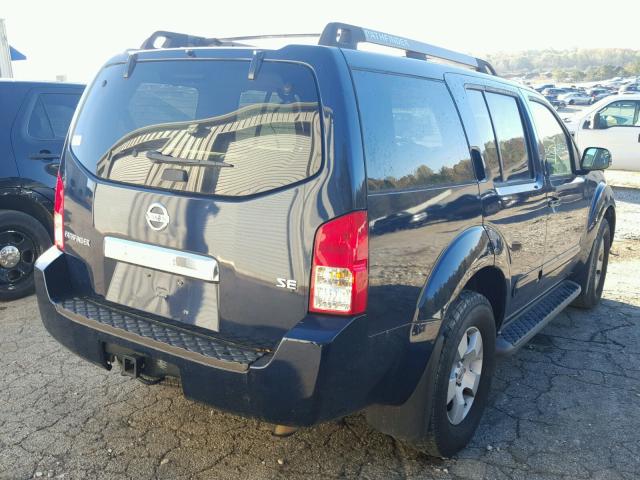 5N1AR18U56C620546 - 2006 NISSAN PATHFINDER BLUE photo 4