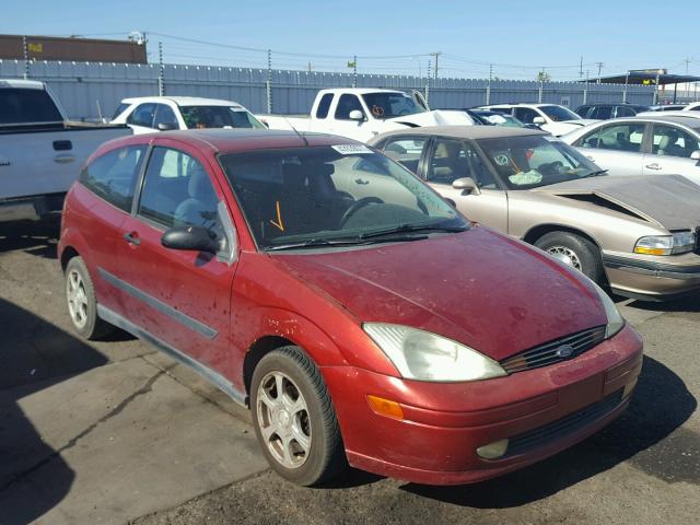 3FAFP31371R248558 - 2001 FORD FOCUS ZX3 RED photo 1