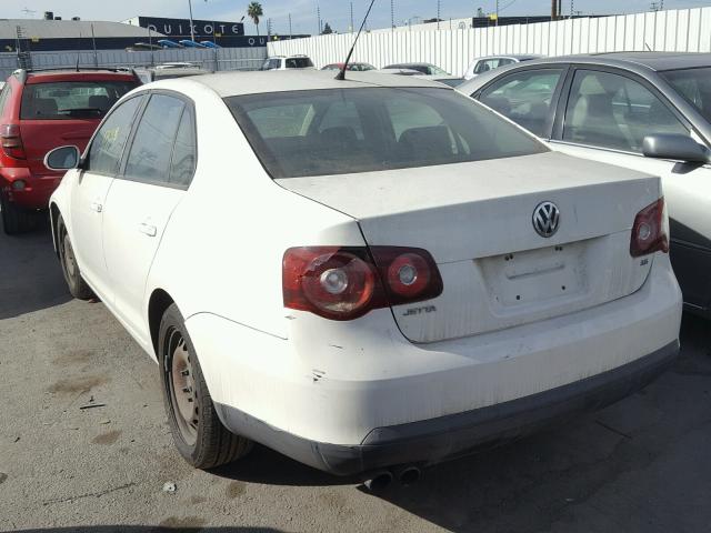 3VWJM71K48M182275 - 2008 VOLKSWAGEN JETTA S WHITE photo 3