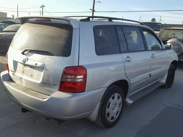 JTEGF21A120070444 - 2002 TOYOTA HIGHLANDER SILVER photo 4