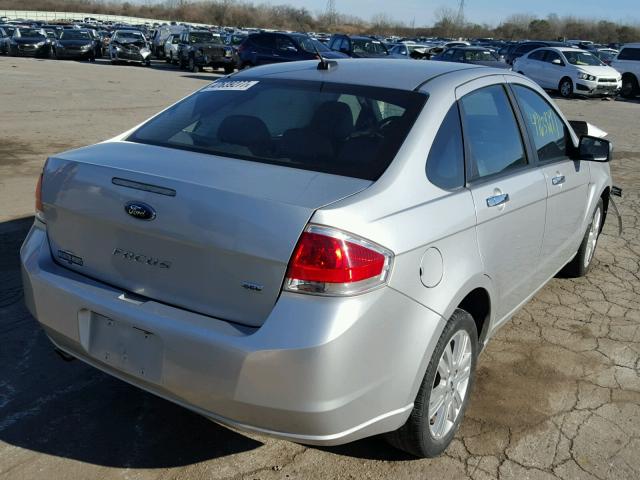 1FAHP3HN4AW287668 - 2010 FORD FOCUS SEL SILVER photo 4