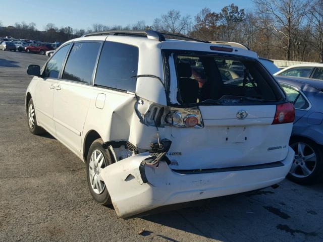 5TDZA23C26S559738 - 2006 TOYOTA SIENNA CE WHITE photo 3