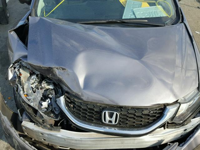 19XFB2F8XFE208657 - 2015 HONDA CIVIC EX GRAY photo 7