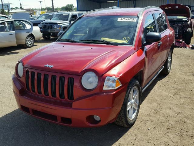 1J8FF47W07D179971 - 2007 JEEP COMPASS RED photo 2