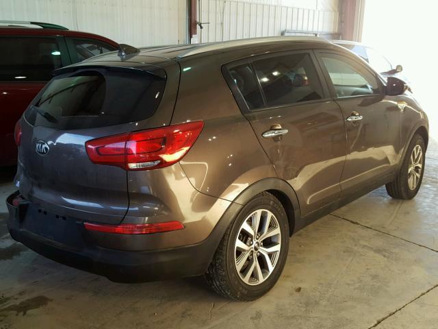 KNDPBCAC8E7604154 - 2014 KIA SPORTAGE L BROWN photo 4